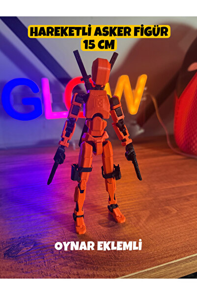 ThreeDesignStore Savaşçı Robot Tüm Eklemleri Hareketli Dummy Aksiyon Figürü 1...