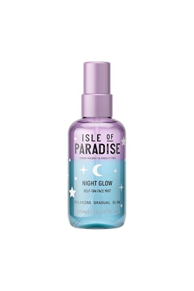 Isle Of Paradise رذاذ تسمير الوجه نايت جلو ذاتي التوهج - ياسمين، زيت أرغان، وحمض الهيالورونيك 100 مل