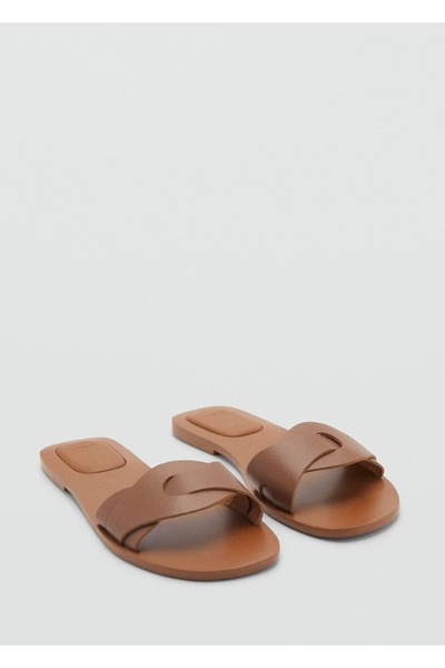 Mango Teen Leather banded sandals