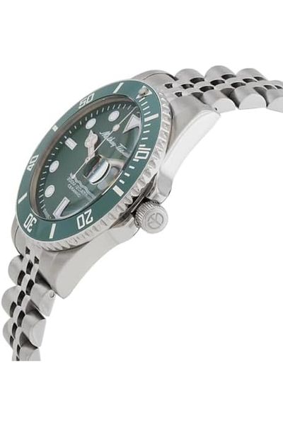 Mathey-Tissot Mathy Ceramic Quartz Green Dial Men's Watch H901CRAV