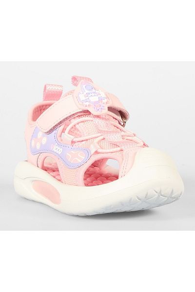 Vicco Rocket First Step Baby Orthopedic Lighted Children's Sports Sandals Powder