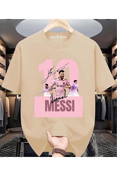 New Shine Messi Printed Oversize T-Shirt