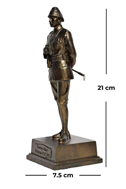 Home Kurmay Albay Atatürk Heykeli Biblo - Büyük Boy (21 CM)