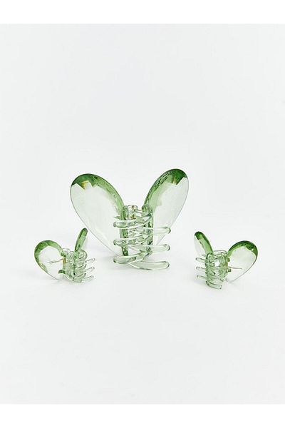 LC Waikiki Mixed Butterfly Figured Women's Latch Buckle Set of 3 (S5)