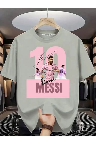 New Shine Messi Printed Large Size Oversize T-Shirt