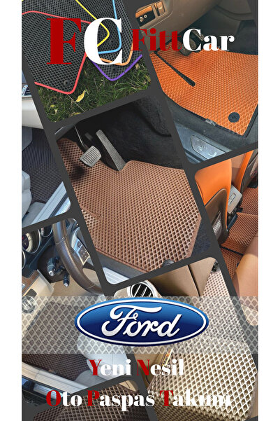FittCar Ford Focus 1 1998 - 2005 Akıllı Oto Paspas Takımı Eva Mat Siyah