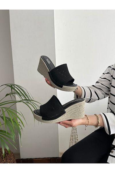 Daye Orthopedic Wedge Heel Knitwear Slippers Daily Comfortable High Sole Slippers