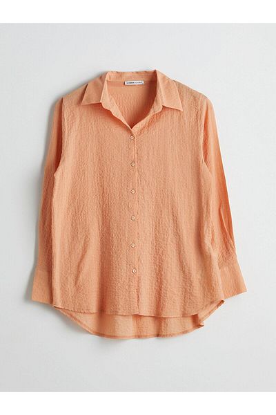 LC Waikiki Lcwaikiki Classic Textured Women's Shirt (S5)