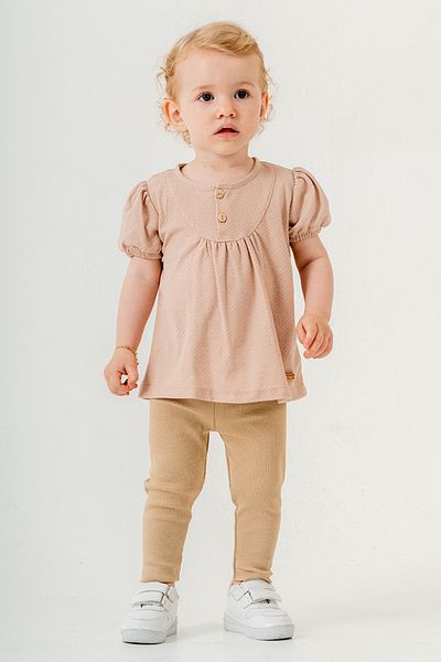 bombe Baby Kids Skin Cotton Tights 2-Piece Set Trend Fashion Bottom Top Set
