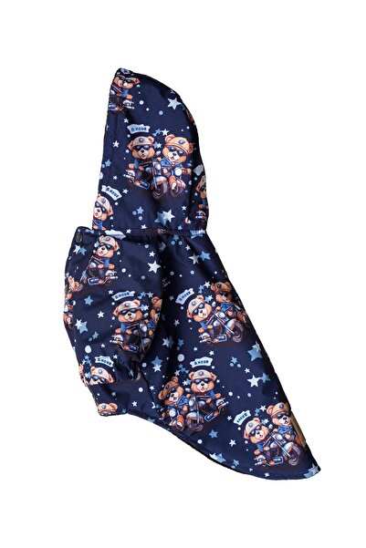 fouramour İçi Polarlı Su Geçirmez Köpek Yağmurluğu "Biker Teddy Bears"