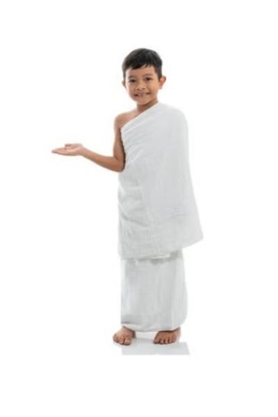 FULLJOY High Quality 2-Piece Microfiber Ihram Towel Set for Kids for Hajj and Umrah