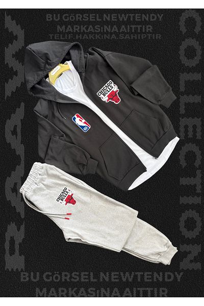 Minikelya Chigago Bulls Team Sweat Tracksuit for Fans Combine Set 2 Items