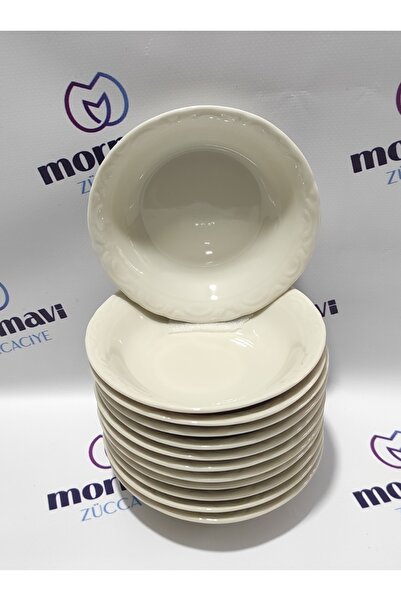 Porland 13 cm (Small) 12 Pieces Porcelain Sand Beige Sock Bowl