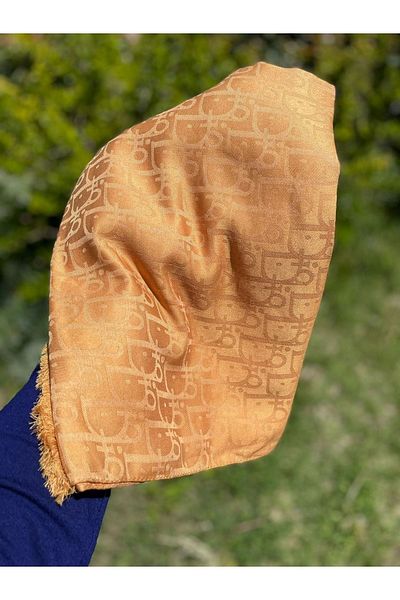 FRESCO SCARFS Γυναικείο Hijab Μεταξένιο Βαμβακερό Ζακάρ Σάλι με μοτίβο D*benetton Green