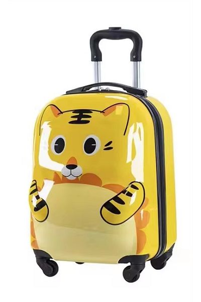 ABYZ Children's Trolley, dimensions 44x22x31cm, with Tiger, color Yellow