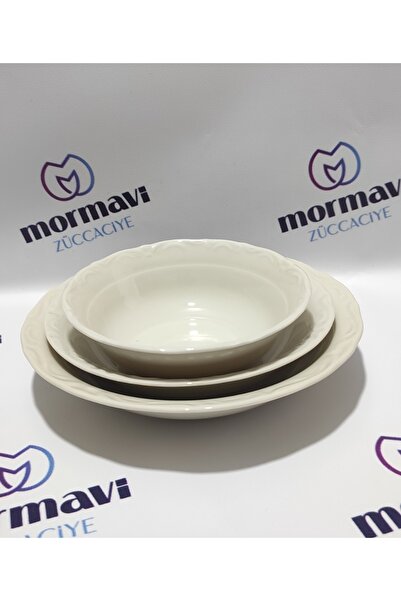 Porland PORSELEN KUM BEJİ 18 PARÇA 6 KİŞİLİK YEMEK TAKIMI ( SERVİS TABAĞI YOK...