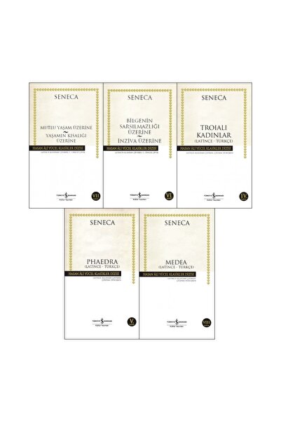 TÜRKİYE İŞ BANKASI KÜLTÜR YAYINLARI seneca 5 kitap Mutlu Yaşam Üzerine Yaşamı...