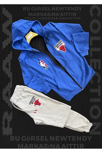 Minikelya Chigago Bulls Team Sweat Tracksuit for Fans Combine Set 2 Items