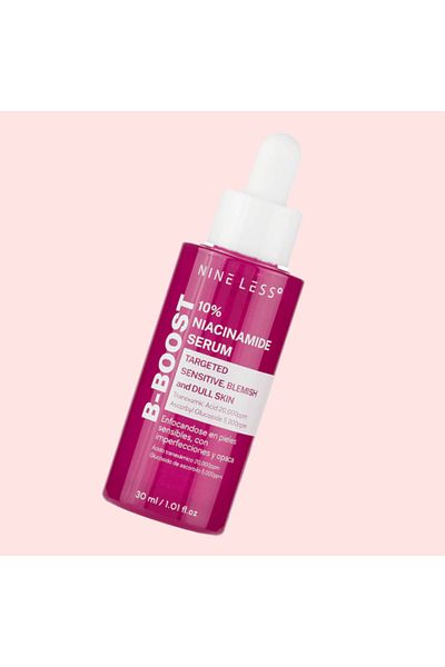 Nineless Ser de față ultra hidratant și reparator cu 10% niacinamide, Nine Less B-Boost, 30ml