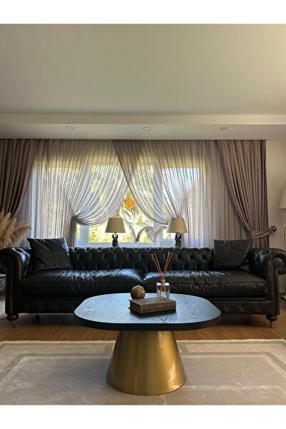 desping MASS Modern Mantar Orta Sehpa 85 x 85 Tabla Alüminyum Konik ayak Statik boyalı