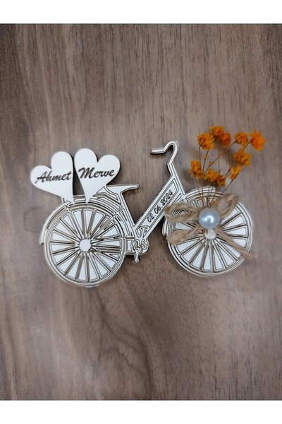 LavanTasarım 25 Adet Nişan Nikah Hatıra Bisiklet Magnet