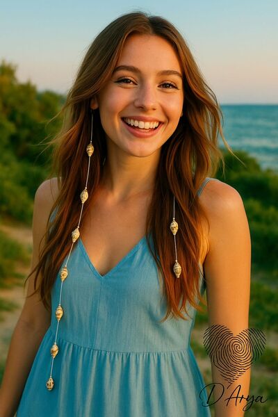 Darya Dd247 Natural Mussel Conch Hair Accessory – Summer Clip Model