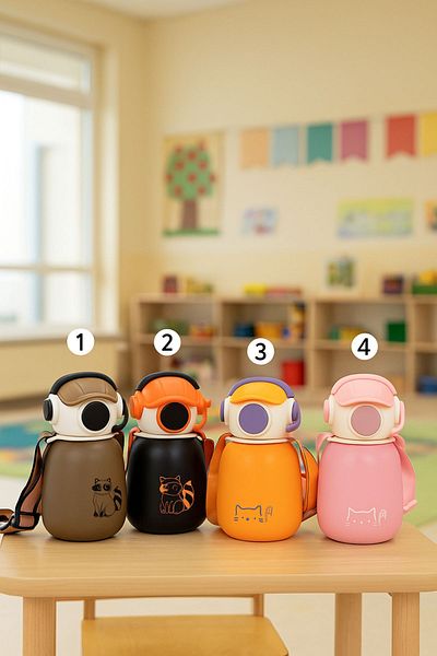 Open Home Concept Coolpet Steel Thermos with Hat 500 ml (1 Pc)