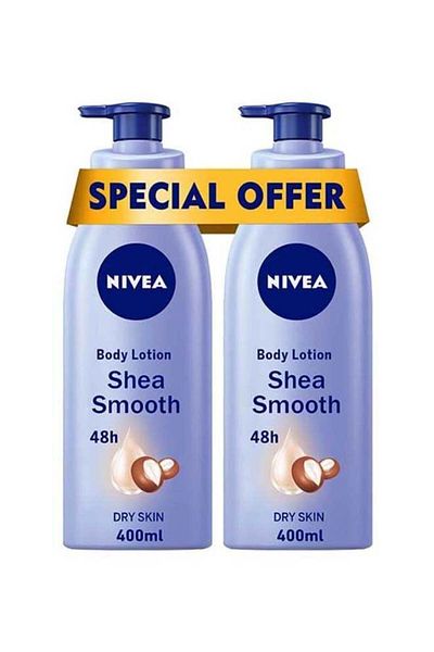 NIVEA Shea Smooth Body Lotion 2-Pack 400ml