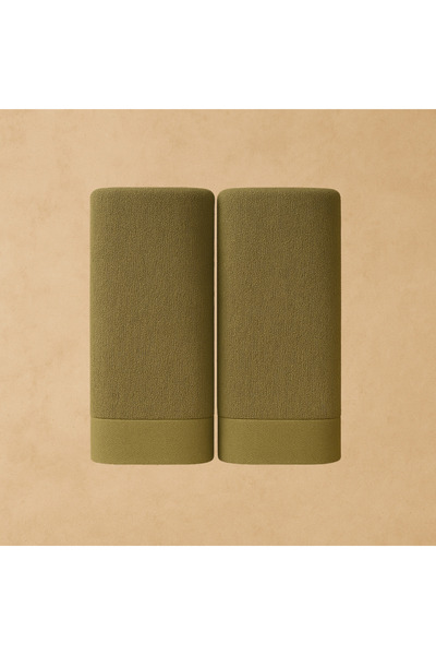 Lobya Sireya Premium Cotton 2-Piece Olive Green Bath Towel (85X170)
