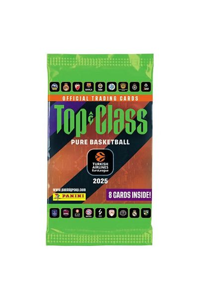 Panini Top Class 2025 Pure Euroleague Basketball Official Trading Card 5 Pack Set