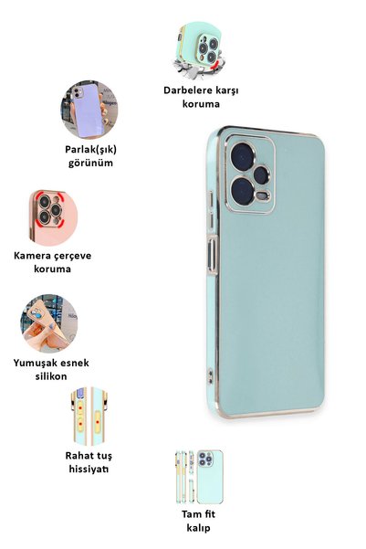 CEPSTOK Xiaomi Redmi Note 12 Pro 5g Case Soft Glossy Silicone with Edge Detail