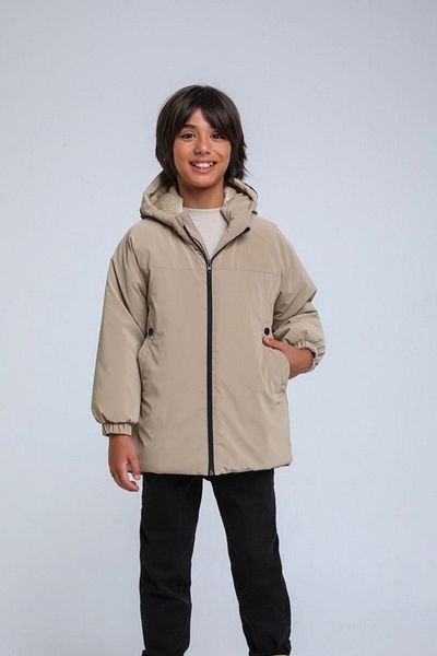 HAUSEkids 7-14 Years Jack Premium Novva Boy's Coat-Latte