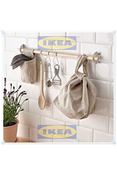 IKEA Nereby Ahşap Rengi Ray, Mutfak Duvar Rayı, 60 cm