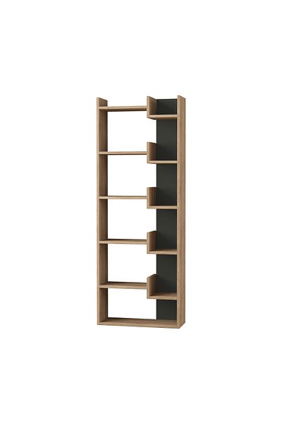 Mourah Home Oppa 4-Tier Bookcase – Modern Floor Cabinet & Display Book Shelf for Living Room/Bedroom