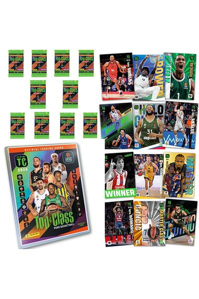 Panini Top Class 2025 Pure Euroleague Basketball Cards Booster Starter Pack & 10 Pack Card Set