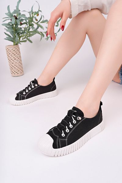 pasyone Black Women's Sneaker Casual Shoes