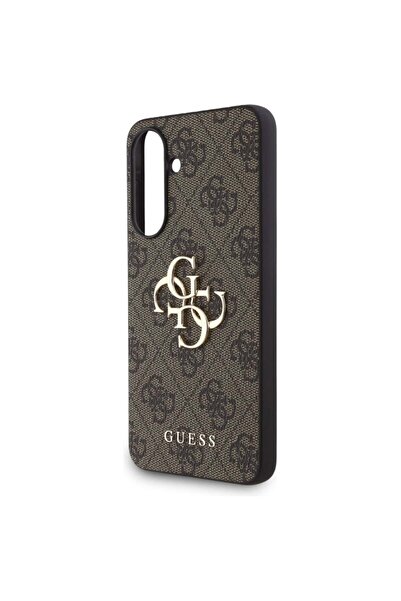 Guess Θήκη για Samsung Galaxy A56 5G, Guess, Σκληρή θήκη με μεγάλο λογότυπο, καφέ