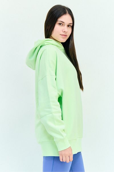 Reebok Women Sportswear Fit Long Sleeve Outdoor Hoodie, Lime Green