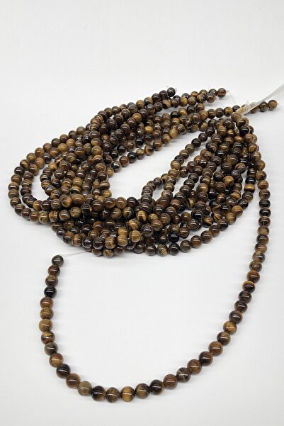 Limelia Натурална камък перла „Леопардово око“ 8 мм