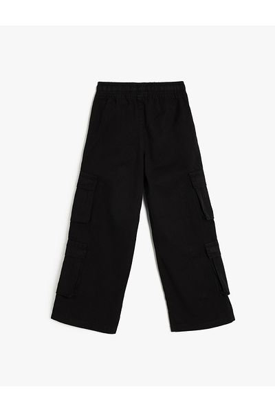 Koton New Season Cotton Cargo Pocket Detailed Denim Trousers