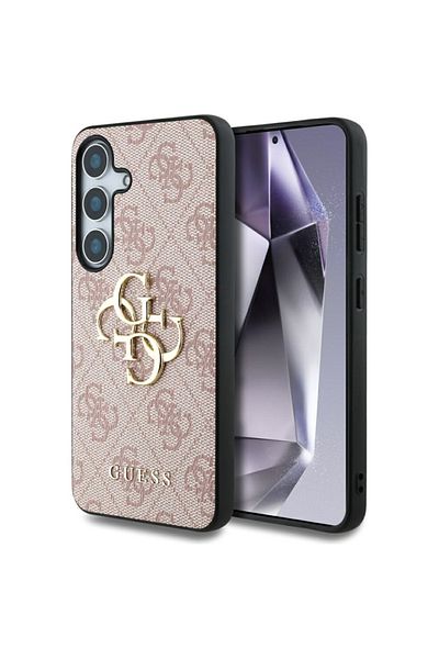 Guess Case for Samsung Galaxy S25, Guess, Hardcase Classic, Pink