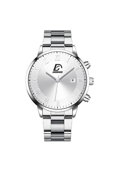 REDz Accessories Luxury Watch, Chronograph, Men, Stainless-steel, Silver-White