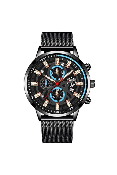 REDz Accessories Ceas Deyros, Plasă de lux, Curea subțire, Bărbătesc, Cronogr...