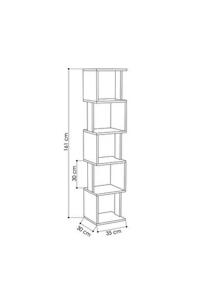 Mourah Home Piri 6-Tier Corner Bookcase – Modern Storage Unit Display Book Shelf for Any Room Decor