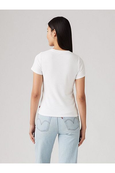 Levi's Serif 1873 White Women's T-Shirt - 001My-0000
