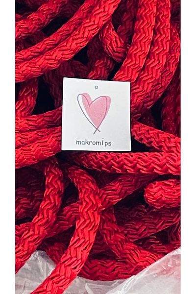 Makromİps Macrome Rope (10 m) Sewable Tres Polyester Woven Rope Cable Raceway Knitting Hobby Multipurpose Rope