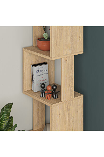 Mourah Home Piri 6-Tier Corner Bookcase – Modern Storage Unit Display Book Shelf for Any Room Decor