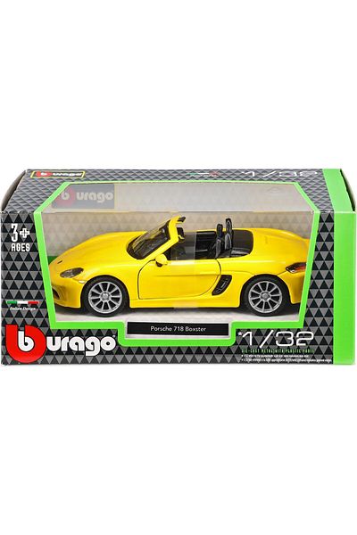 ferman's home Porsche 718 Boxster 1:32 Scale Metal Model Car Metallic Yellow