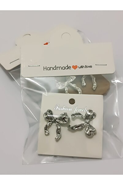 babilsanat Patterned Bow Earrings