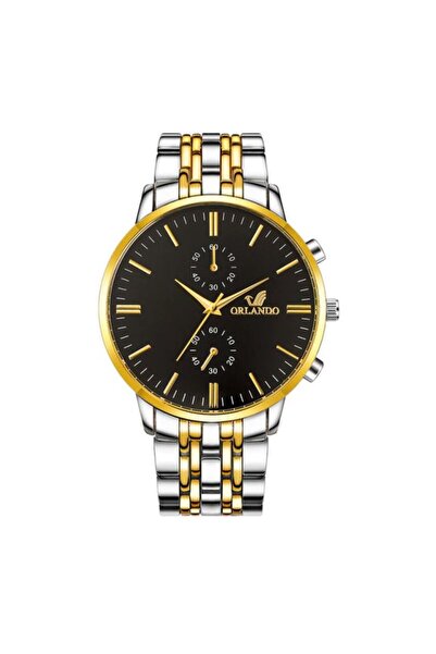 REDz Accessories Мъжки часовник, модел Orlando, неръждаема стомана, сребрист/...